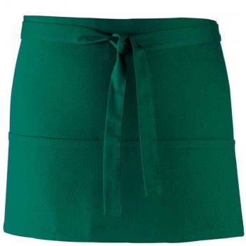Bar Apron with 3 Pockets Green