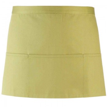 Bar Apron with 3 Pockets Lime