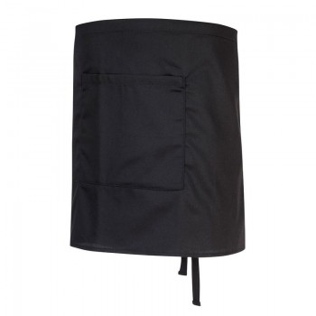 Bar Apron with Pocket Black