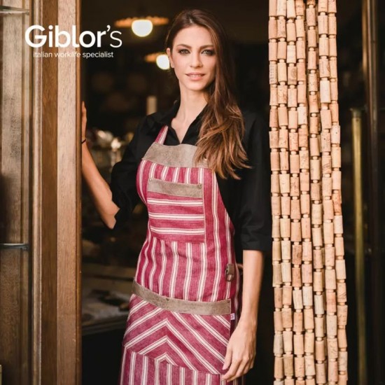 Giblors Oregon Bib Apron Burgundy Giblors Oregon Bib Apron Burgundy