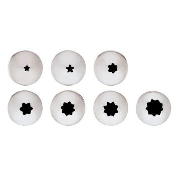 Stainless Steel Star Nozzles Set 7