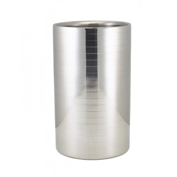 Ribbed Stainless Steel Wine Cooler