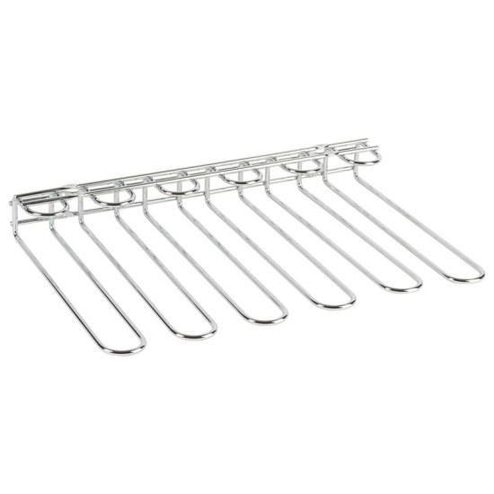 Chrome Glass Rack Five Row