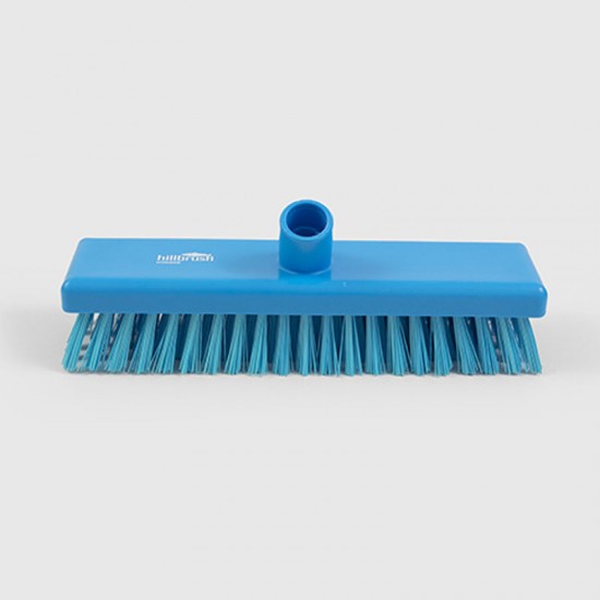 Hill Extra Stiff Deck Scrub 12" Blue Hill Extra Stiff Deck Scrub 12" Blue