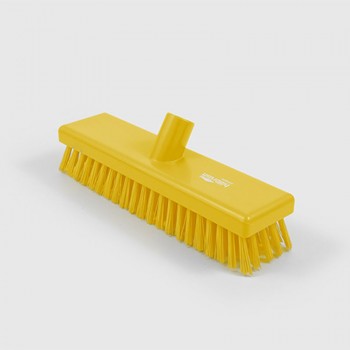 Hill Extra Stiff Deck Scrub 12" Yellow