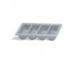 Plastic Cutlery Tray Grey