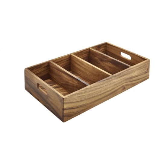 Wooden Cutlery Tray 4 Slot Wooden Cutlery Tray 4 Slot