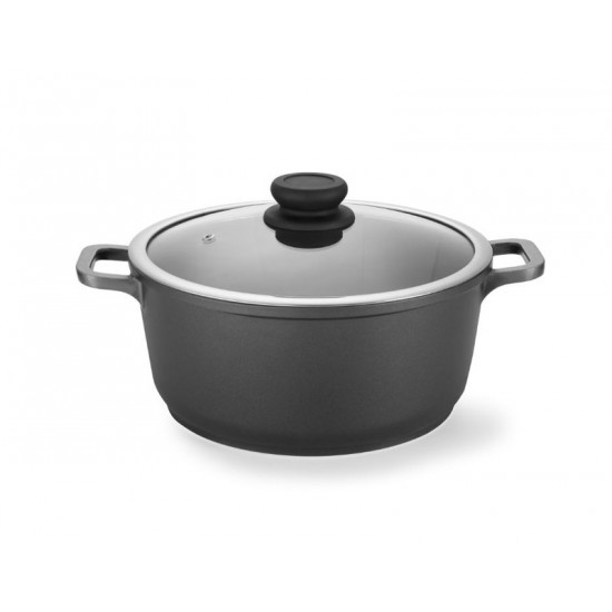 Black Forged Casserole Pot & LId