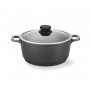 Black Forged Casserole Pot & LId