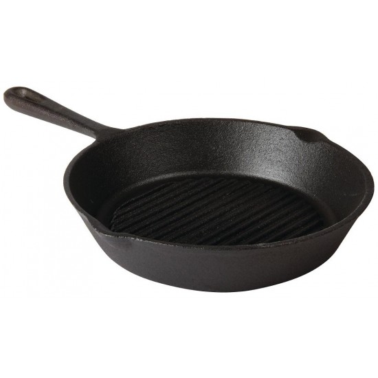 Cast Iron Skillet Pan Ribbed