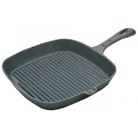 Cast Iron Square Skillet Pan Ribbed