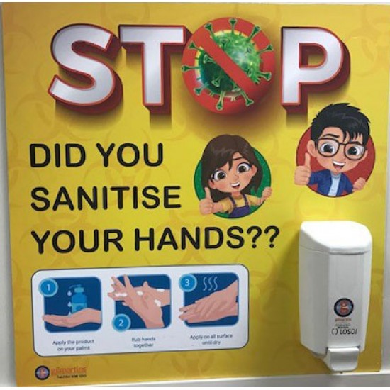 Sanitise Sign & Dispenser