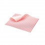 Greaseproof Paper Gingham Print Red 25x20