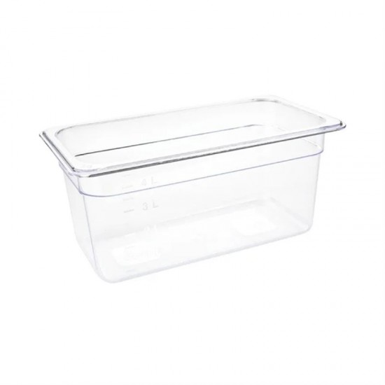 Polycarbonate 1/3x200 GN Pan Clear Polycarbonate 1/3x200 GN Pan Clear