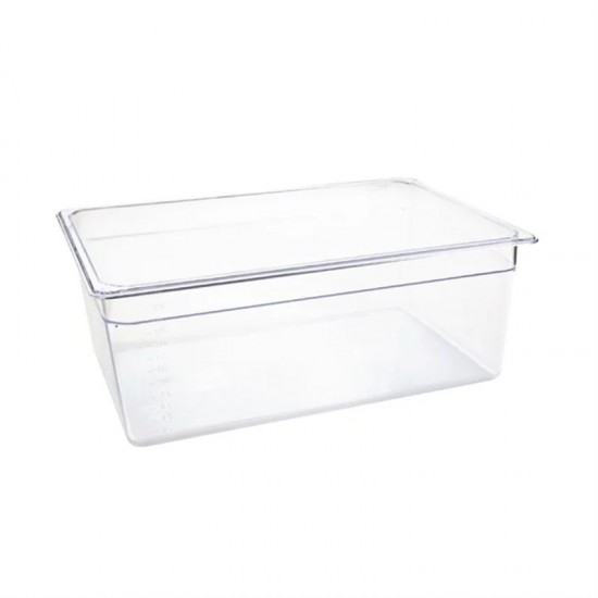 Polycarbonate 1/1x200 GN Pan Clear Polycarbonate 1/1x200 GN Pan Clear