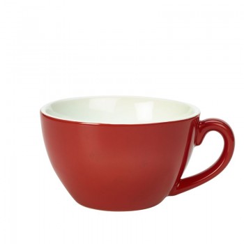 Royal Genware Bowl Shaped Cup 12oz Red