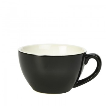 Royal Genware Bowl Shaped Cup 12oz Black