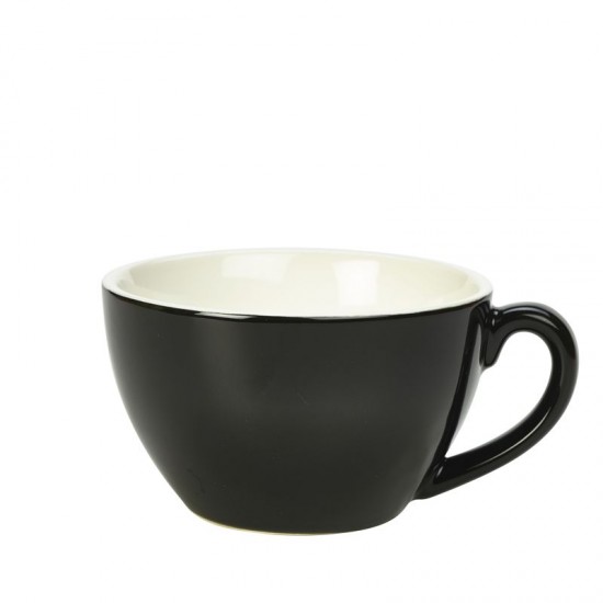 Royal Genware Bowl Shaped Cup 12oz Black