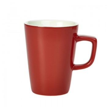 Royal Genware Latte Mugs 12oz Red