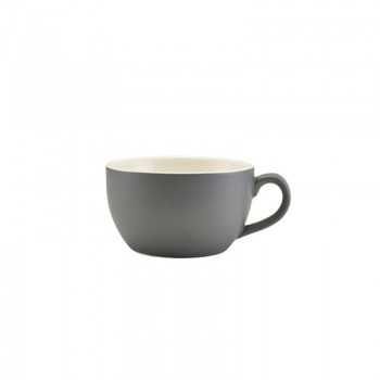 Royal Genware Bowl Shaped Cup 8.75oz Mat Grey