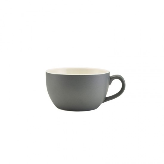 Royal Genware Bowl Shaped Cup 8.75oz Mat Grey
