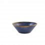Aqua Blue Terra Porcelain Conical Bowls 16cm