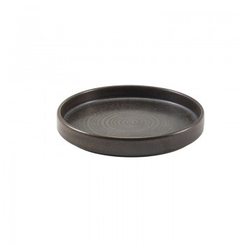 Terra Porcelain Black Presentation Plate 18cm 