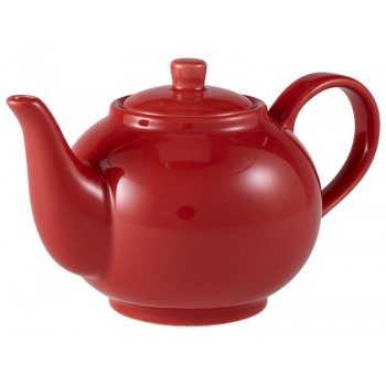 Royal Genware Teapot 15.75oz Red