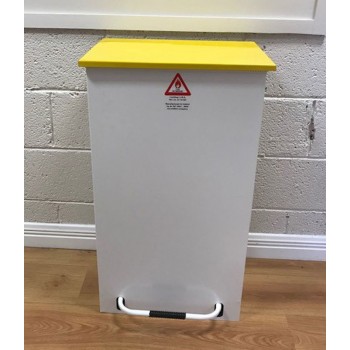 Enclosed Pedal Bin Silent Closing