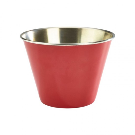 Stainless Steel Ramekin 2.5oz Red