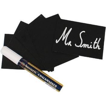 Securit Mini Chalkboard Tags A8 Pk20