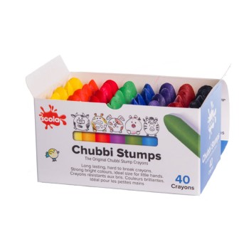 Chubbi Stumps Crayons Pk40