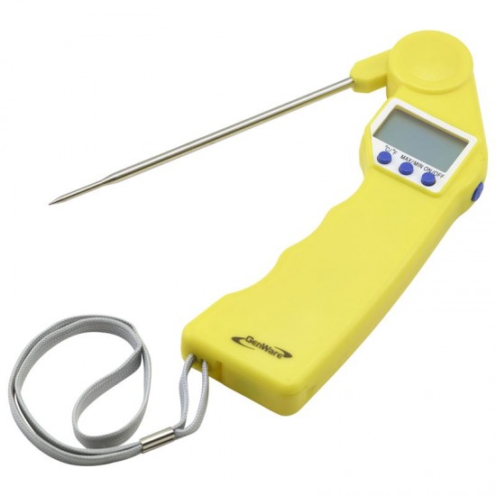 Folding Probe Pocket Thermometer Yellow Folding Probe Pocket Thermometer Yellow