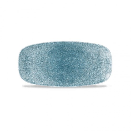 Churchill Studio Prints Raku Topaz Blue Oblong Plate 11.75" (Box 12) Churchill Studio Prints Raku Topaz Blue Oblong Plate 11.75" (Box 12)