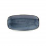 Churchill Stonecast Oblong Plate Blueberry 13x7" (Box 6)