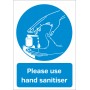 Hygiene Sticker Please use Hand Sanitiser A4