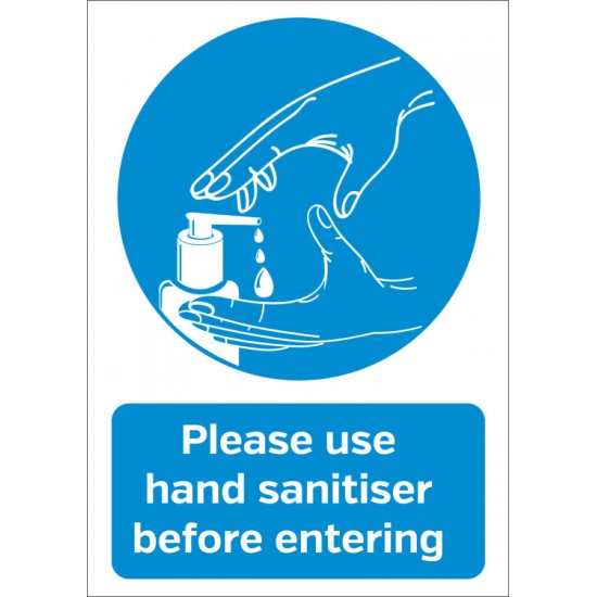 Hygiene Sticker Please use Hand Sanitiser A6 Hygiene Sticker Please use Hand Sanitiser A6