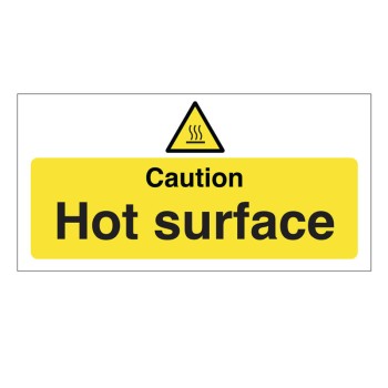 Hygiene Sticker Caution Hot Surface