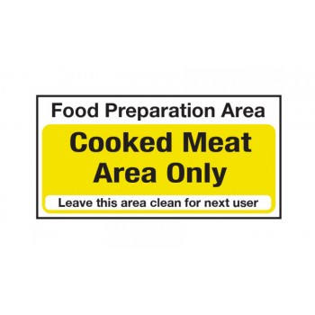 Hygiene Sticker Cooked Meat