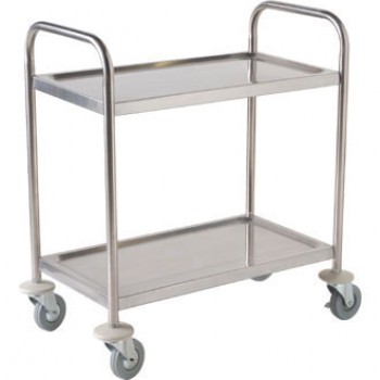 Stainless Steel Clearing Trolley Two Tier