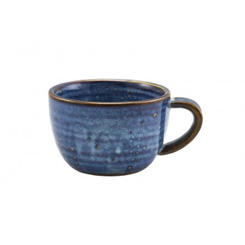 Aqua Blue Terra Porcelain Coffee Cup & Saucer