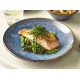 Aqua Blue Terra Porcelain Deep Coupe Plates