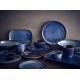 Aqua Blue Terra Porcelain Presentation Plates