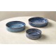 Aqua Blue Terra Porcelain Presentation Bowls