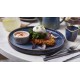 Aqua Blue Terra Porcelain Presentation Plates