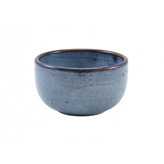 Aqua Blue Terra Porcelain Round Bowls