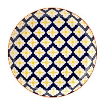 Cadiz Blue & Orange Side Plate