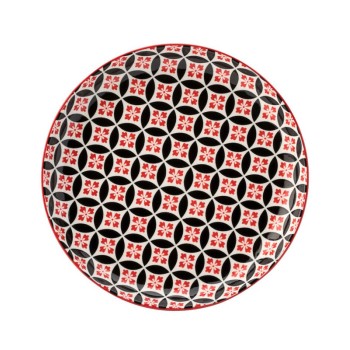 Cadiz Red & Black Side Plate