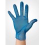 Vinyl Gloves  Blue Powder Free