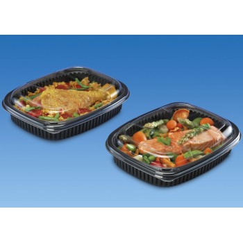 Microwavable Black Food Container 36oz